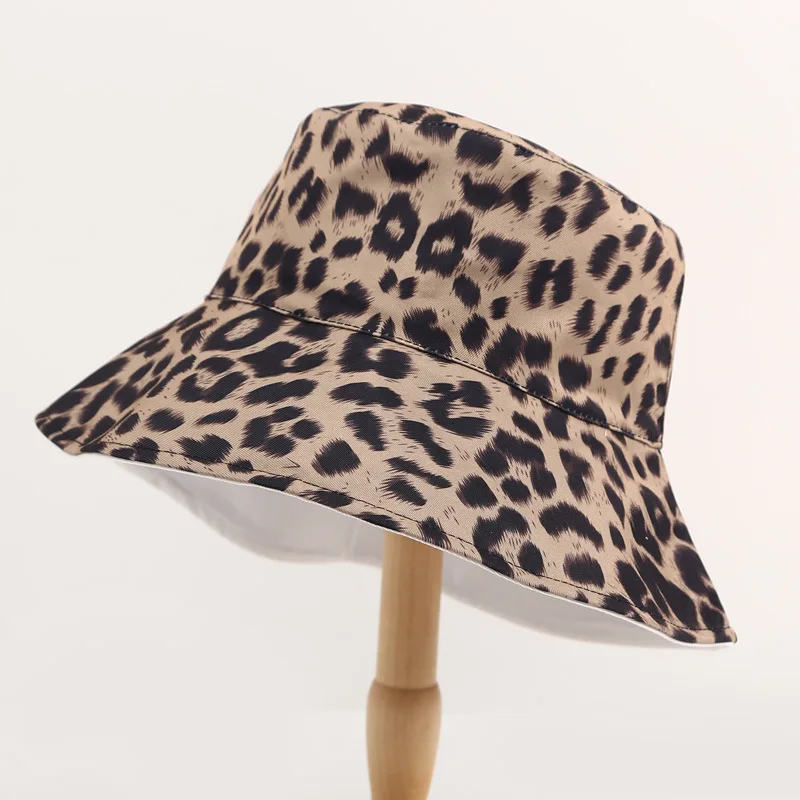 Хлопок леопардовый узор Панама для рыбака шляпа уличная дорожная шляпа шляпы от солнца для женщин 53