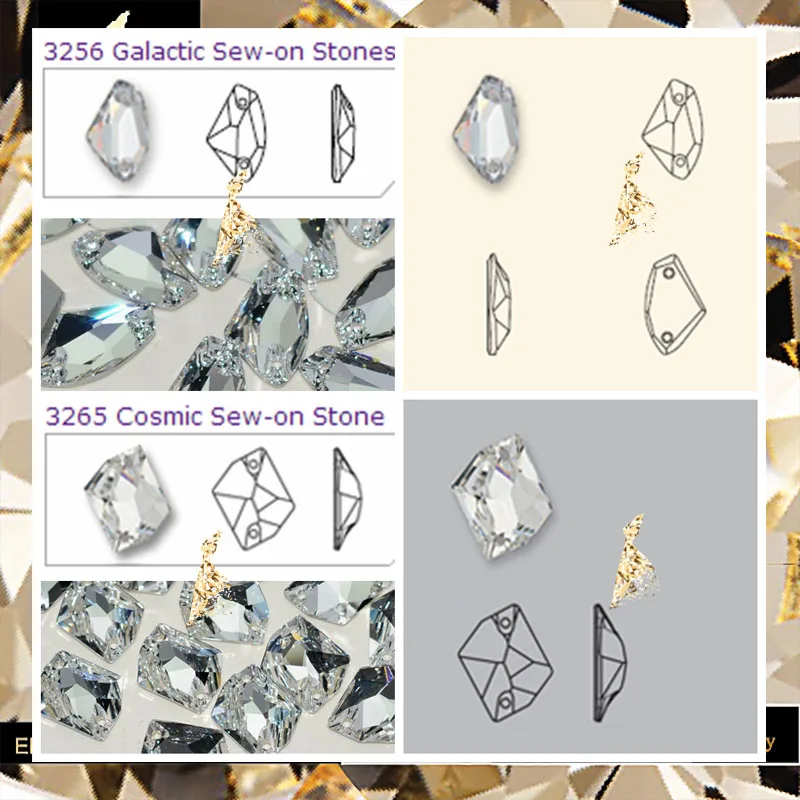

Clear Crystal AB Two Holes Glass Sew On Rhinestone Galactic Cosmic Grade 4A Two Flatback Strass Sewing Stone For Bridal Dress