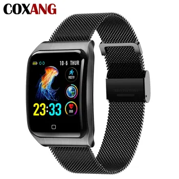 

COXNAG F9 Smart Watch Men/Women/with Press Measurement Heart Rate Monitor Fitness Tracker Smart Watch Waterproof IP68 Smartwatch