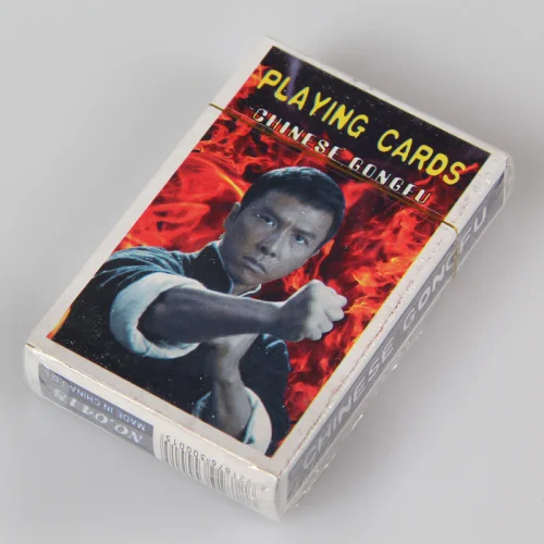 Для китайского кунг-фу Jeet Kune do stars Донни Йен Джеки Чан Джет ли Брюс Ли покер знаменитостей художественные игральные карты Новинка подарок