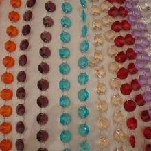 500 м год разные цвета люстра лампа цепи shinning эстетическое стекла гирлянды бусы бисер strand