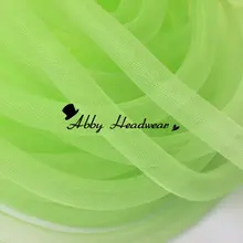 Светлый мох трубчатый кринолин полиэфирная трубка органза Ткань 16 мм 60 ярдов/партия