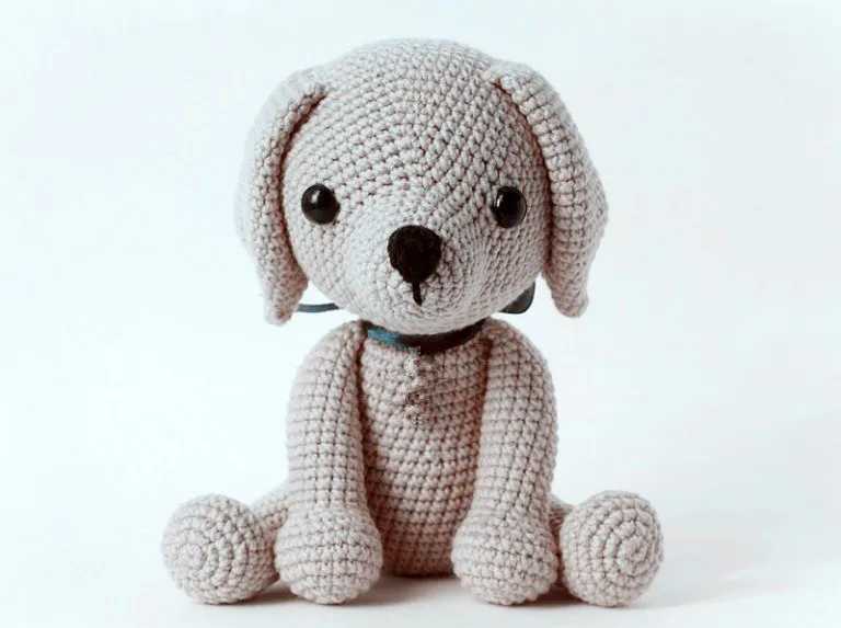Вязаная крючком милая игрушка собака амигуруми кукла погремушка в подарок|toy