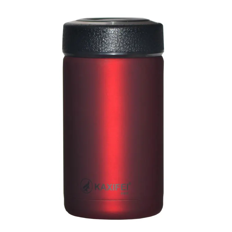 Термос-бутылка из нержавеющей стали, Термокружка, Изолированная бутылка для воды, портативная вакуумная колба для кофе, кружка, чашка для путешествий - Цвет: Красный