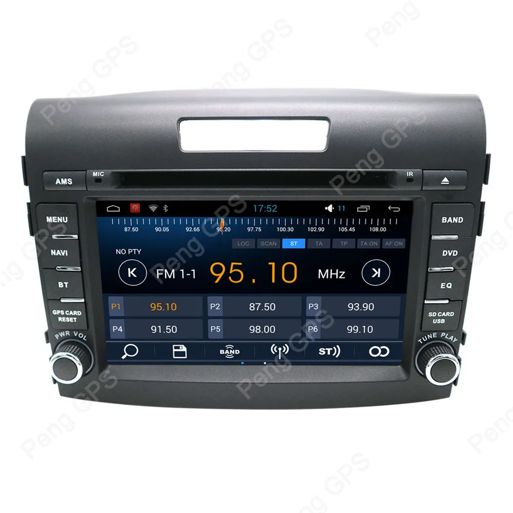 Discount 7" 2 Din Android 8.1 Car Radio for Honda CRV 2012-2014 CD DVD Player GPS Navigation IPS Screen HIFI Music Aotostsreo Headunit 2