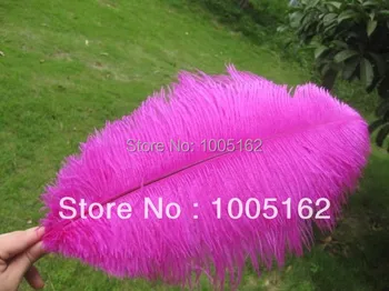 

Free Shipping 100 pcs 14-16inch(35-40cm) Fushia Ostrich Feathers plumes for Wedding Decor centerpiece home table Decor