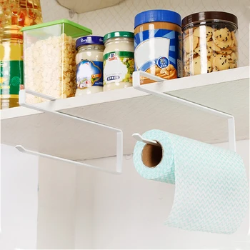 

Kitchen Paper Towel Holder Kitchen Organizer Hanger Roll Towel Holder Storage Rack Bathroom Organzier Shelf Rack Holder