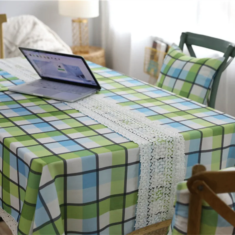 Lace Embroidery Mesh Table Runner Dust Cover Contracted End Of Bed Table Flag Tablecloth For Wedding Party TV Cabinet Dust Cover