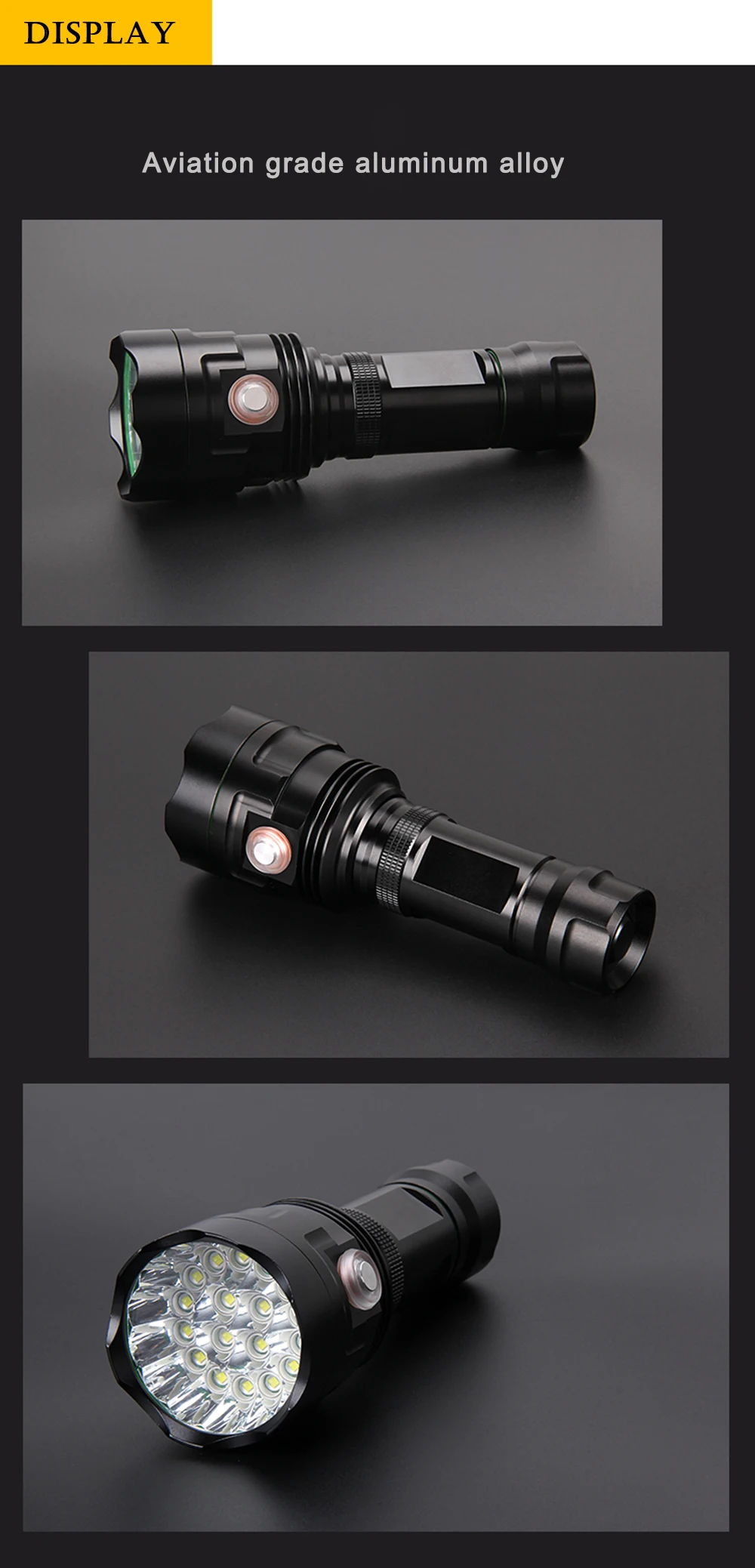 Мощный USB Перезаряжаемый 6 режимов фонарик 3 до 18* T6 светодиодный фонарик с 26650 водонепроницаемый фонарь для похода