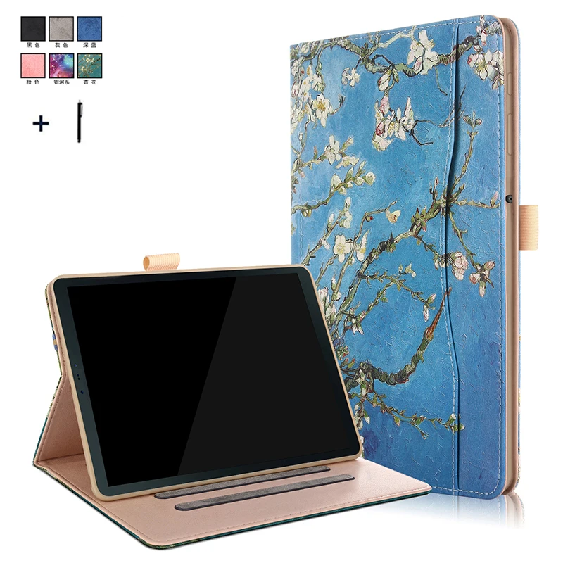 Смарт флип чехол Кожаный для Samsung Galaxy Tab S4 10 5 ''T830 T835 T837 рамки Мягкие TPU ручной