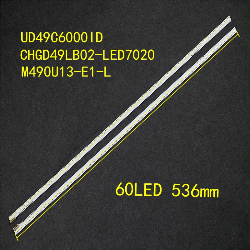 

100%new FORchanghong 49 "TV backlight bar is suitable for UD49C6000ID screen: m490u13-e1-l60 lamp 536MM long 9-pin socket