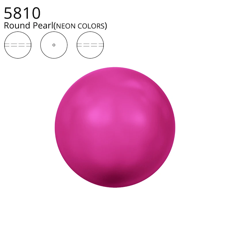 

Original Crystals from Swarovski 5810 Neon Color Matte Pearl Full Hole Beads Jewelry Making Sewing Beading Knitting DIY Nail Art