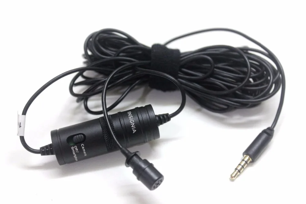 

Original Omnidirectional Lapel Microphone Mobile Microphone Camera Computer microphone- Black for Insignia NS-DLMIC10P