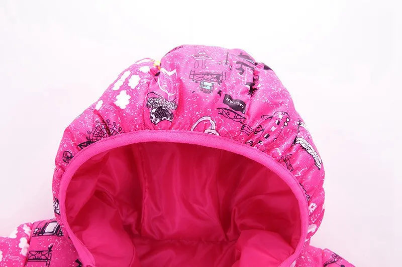 CROAL CHERIE 80-130cm Winter Parks Jacket For Girls Child Windbreaker Graffiti Printing Clothes For Boys Kids Girls Winter Coat (3)