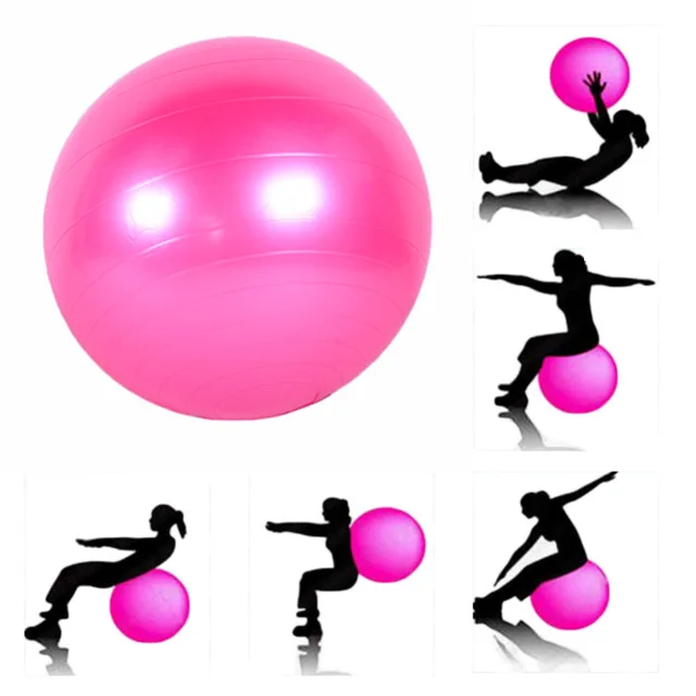 YHSBUY 75cm Yoga Ball Thicken Exercise Slim Massage Yoga Ball PVC ...