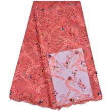 Embroidery French Tulle Lace Fabric 2018 African Wedding Net Lace Fabric High Quality Nigerian Lace Fabrics Mesh For Dress 1135