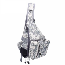 Многофункциональная рыболовная петля, удобная сумка для рыболовных снастей, сумка на молнии, одиночная сумка на ремне нагрудная, камуфляжная