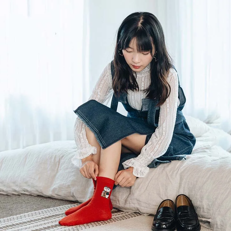[COSPLACOOL] милые японские носки Skarpetki с рисунками животных, милые носки с рисунками, женские носки, новинка, Harajuku Sokken Chaussette Femme