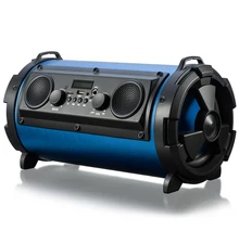 Tuberose Portable 15W Audio Huge Power HiFi Wireless Cylinder Bluetooth Speaker Cool LED Light Stereo Super Bass Music Speaker