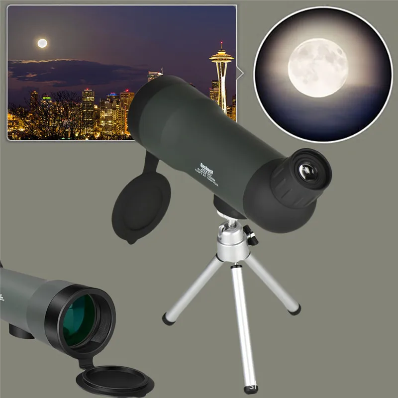 20x50 зум HD Монокуляр Открытый телескоп ночная версия Зрительная труба с портативным штативом