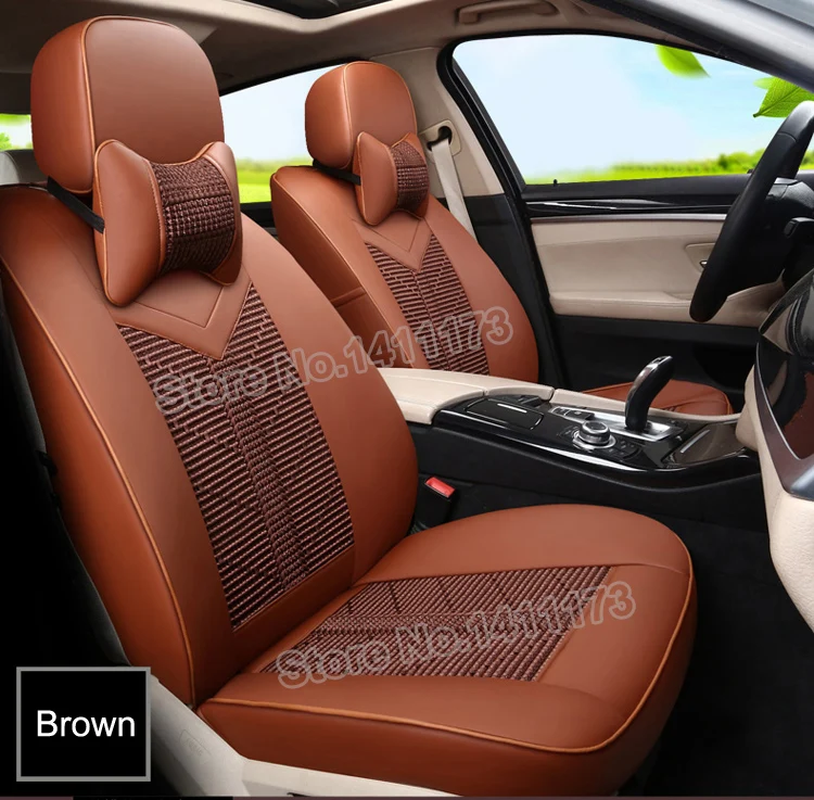 Автомобильные Кожаные чехлы для BMW 118i 2012 2013, автомобильные чехлы для сидений, набор аксессуаров из шелковой ткани, автомобильные сиденья для 116i