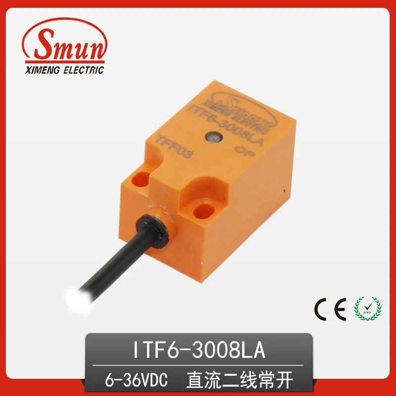 

8mm detection distance flush type DC 6~36v two-wire system NO inductive proximity sensor