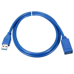 3 фута/1,0 м USB 3,0 тип A мужчин и женщин удлинитель адаптер для кабельного шнура синий кабель