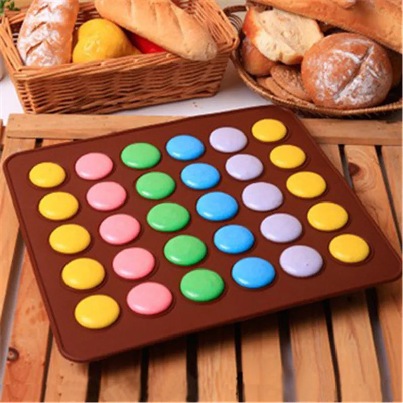 Bakery Tools Silicone Baking Mat Pastry Accessories Cookie Stencil Macaron Food Grade High Temperature Cake/Egg Tart Mold