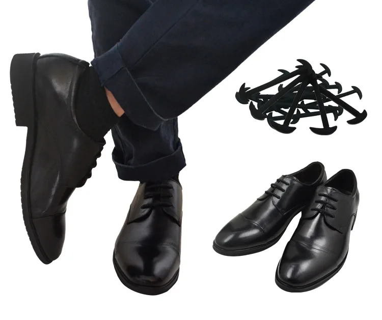 12 шт./компл. ленивые шнурки без завязок для Для мужчин Для женщин кожи; 3 цвета; шнурки из эластичного силикона; подходят Высокое качество