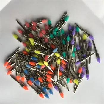 

100 pcs Dental Lab Materials Colorful Nylon Latch Flat Polishing Prophy Cup Polisher Brushes Dentist Products