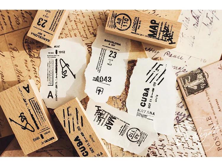Новинка билетов Лондон деревянные резиновые DIY штамп студенческий приз рекламный подарок канцелярские товары