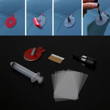 

DIY Car Windshield Repair Kit tools Auto Glass Windscreen Repair Set Door Handle Protective Sticker