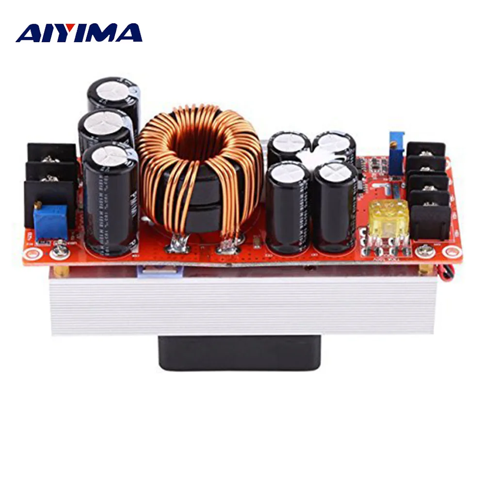 

AIYIMA 1500W 30A DC-DC Boost Converter Step-up Power Supply Module 10~60v To 12~90v Electric Unit Modules Adjust Current Volt