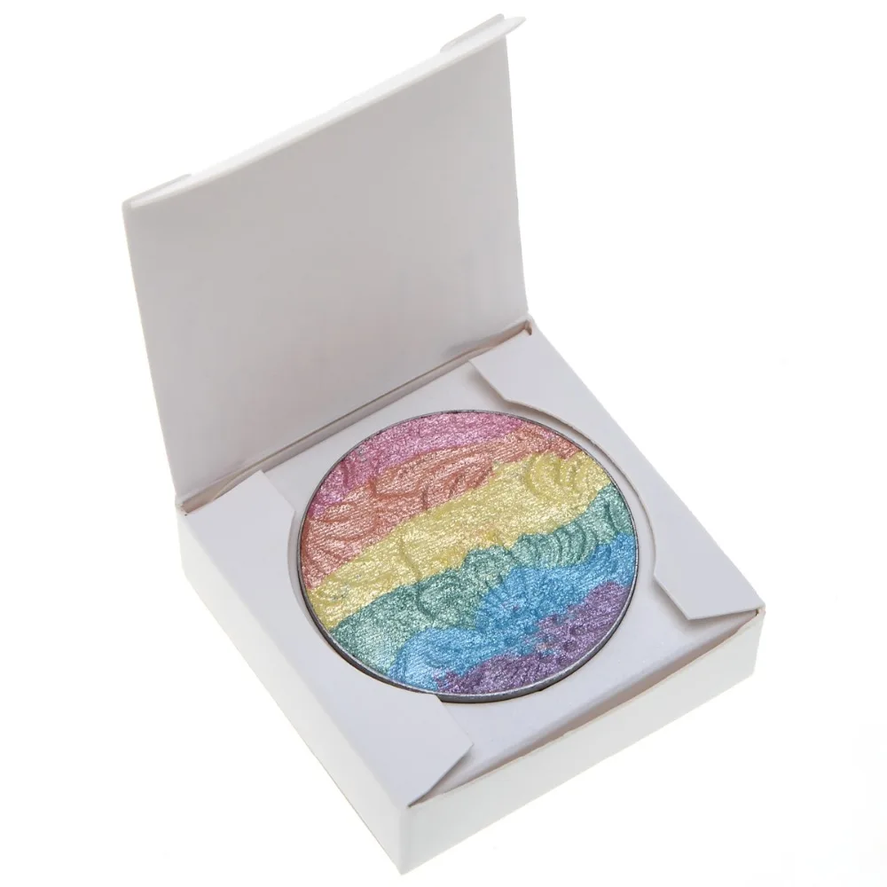 New 100pcs Free Shipping Rainbow Highlighter Blush Makeup Eyeshadow