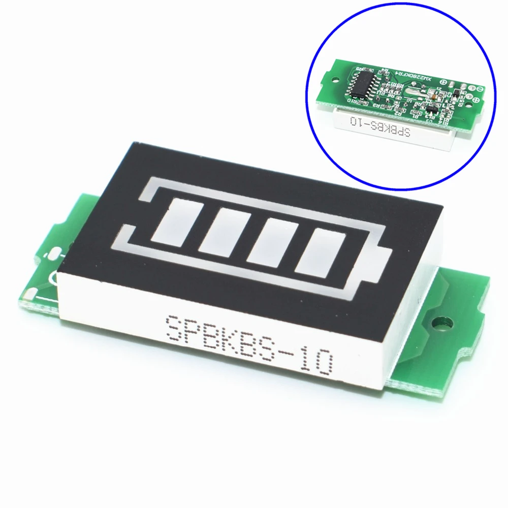 

1S 2S 3S 4S Single 3.7V Lithium Battery Capacity Indicator Module 4.2V Blue Display Electric Vehicle Battery Power Tester Li-ion