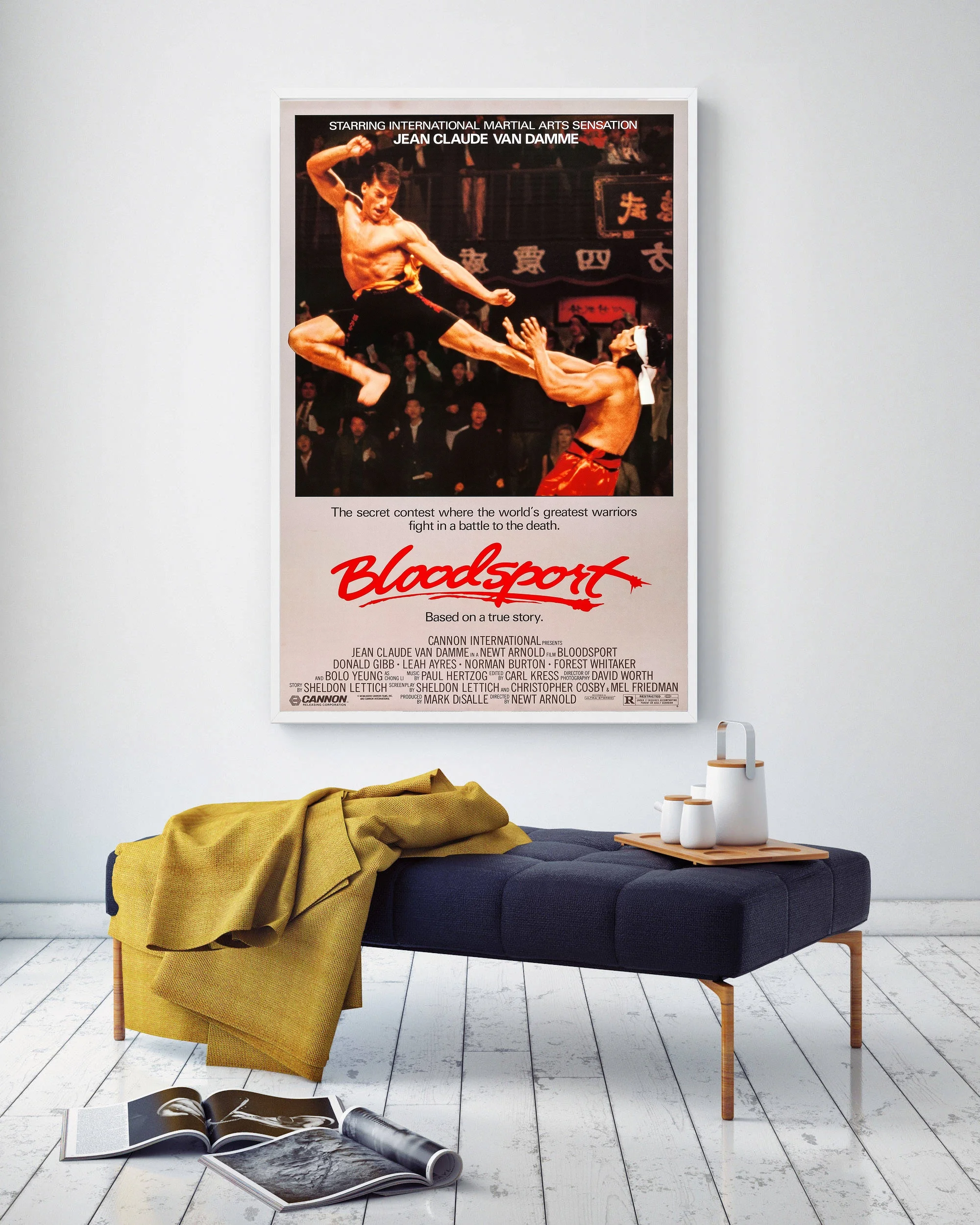 Bloodsport (1988) 12x18 24x36 inch Vintage Art Silk Movie Poster Jean