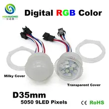Горячая 35 мм 9 светодиодный s UCS1903 5050 smd цифровой водонепроницаемый умный rgb светодиодный пиксельный светильник лампа Адресуемая лампа парк Развлечений Езда светильник s