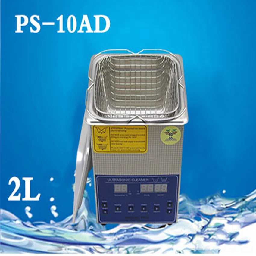 1 шт. 110 В/220 В PS-10AD 80 Вт 2л ультразвуковые машины для очистки детали для печатной платы лабораторный очиститель/электронные продукты и т. д