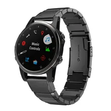 Сменный аксессуар для умных часов, быстроразъемный ремешок из нержавеющей стали для Garmin Fenix 5S Plus 80717