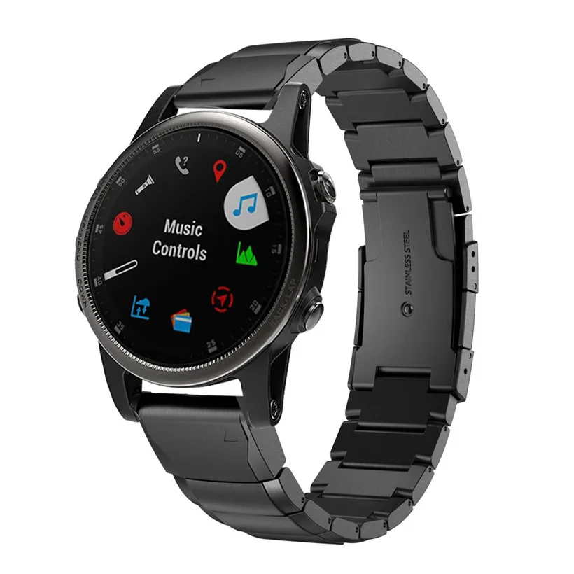 

Free Shipping Smart Watch Replacement Accessory Stainless Steel Quick Release Wirst Strap band For Garmin Fenix 5S Plus 80717