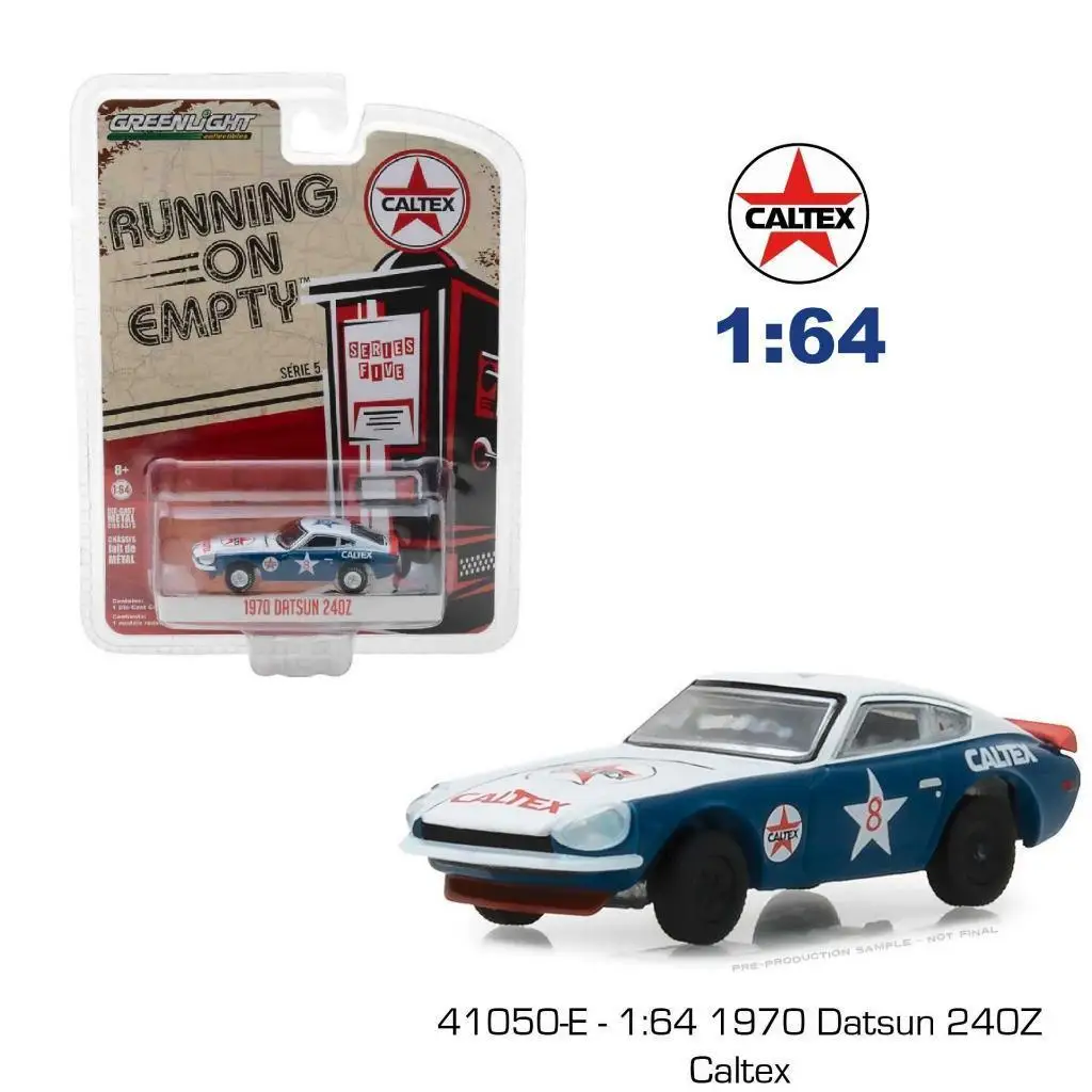 

Green Light 1:64 1970 Datsun 240Z Caltex alloy toy car toys for children diecast model car Birthday gift