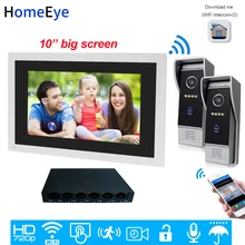 Special Offers 720P HD 10inch Touch Screen WiFi IP Video Door Phone Video Intercom 2 Doors Home Access Control System Mobile App Remote Unlock Special Offers 720P HD 10inch Touch Screen WiFi IP Video Door Phone Video Intercom 2 Doors Home Access Control System Mobile App Remote Unlock