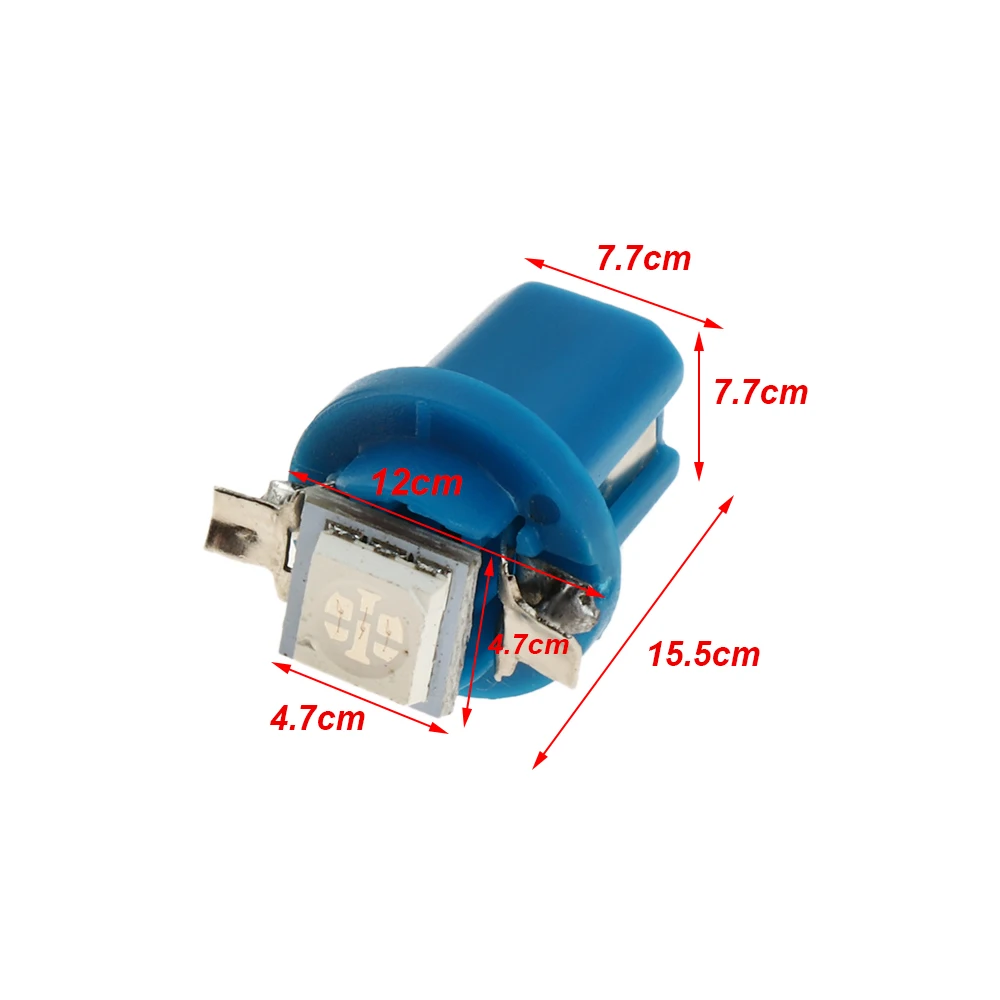 6/10 шт. T5 B8.5D 5050 1SMD светодиодный 12V приборной панели синий указатель приборной панели, Скорость метр интерьер инструмент светильник лампы ModificationAccessory