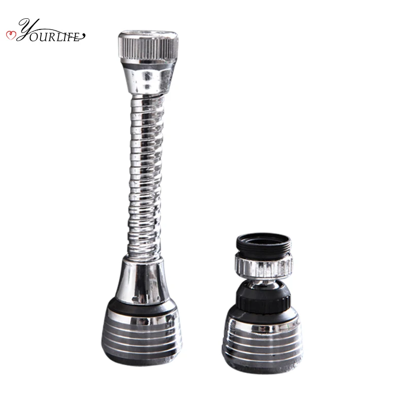 OYOURLIFE 1pc Creative Rotating Faucet Extender Shower Head Tap Filtration Water-Saving Tool Kitchen Bathroom Accessories
