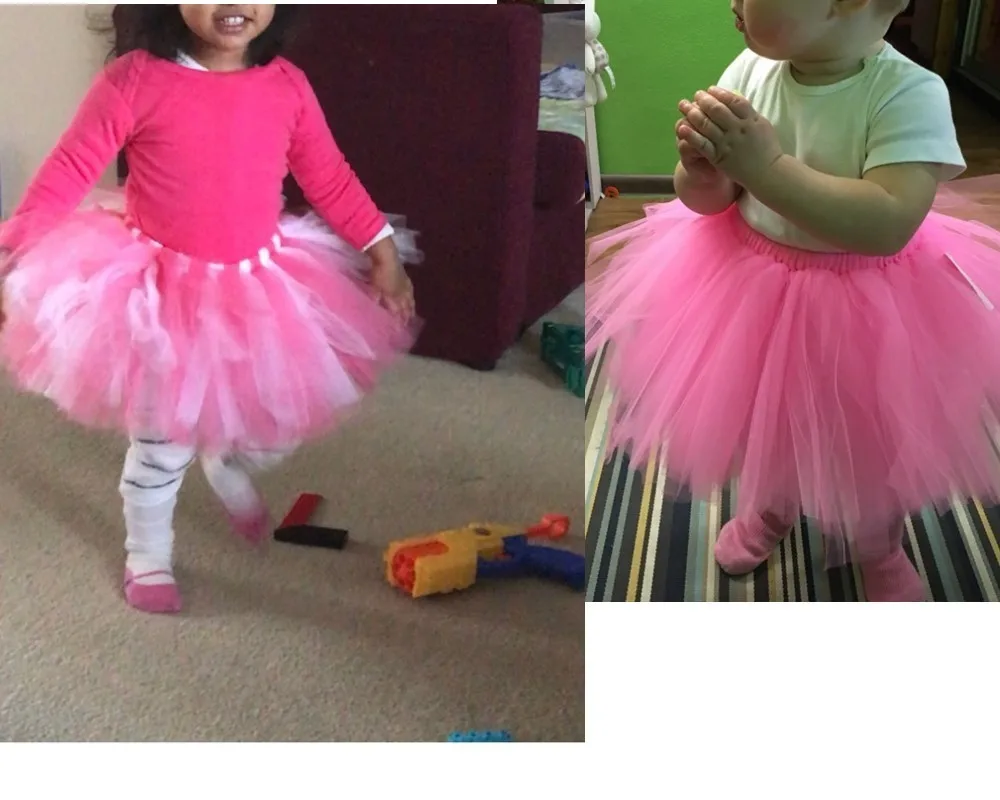 Vermelha e Branca Aniversário do Bebê Rosa Saia Tutu Meninas Dança 11 Saia Dança tutu Aniversário Do Bebê