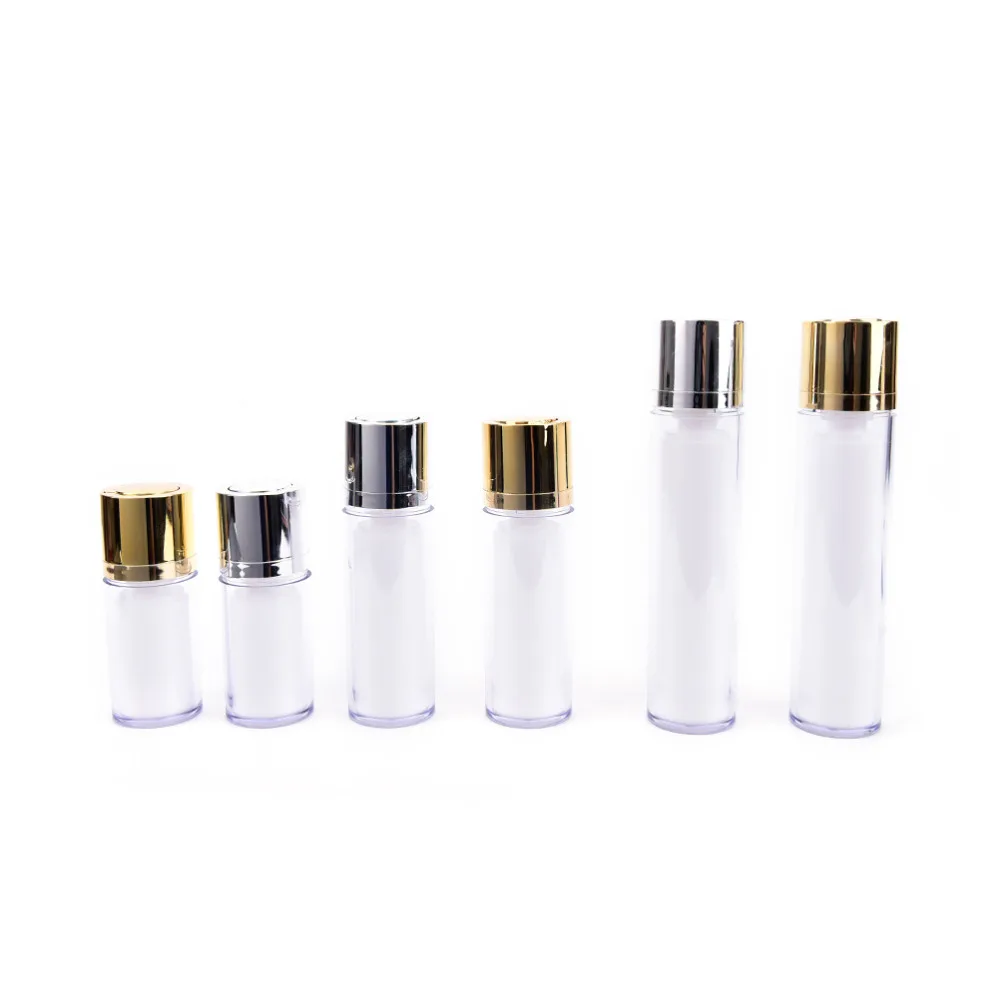 Empty Airless Bottle Plastic Treatment Pump Travel Cosmetic Lotion Bottle 15/30/50ml