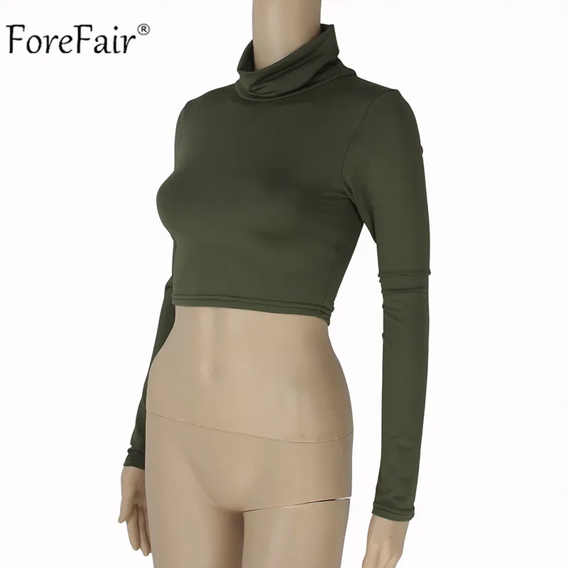 Forefair Turtleneck T Shirt Women White Black (10)