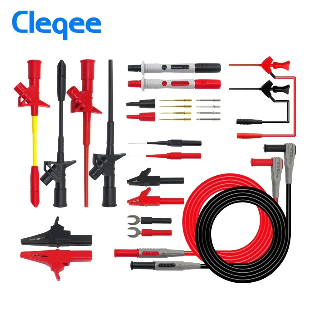 Сменный мультиметр-зонд Cleqee P1300D P1300E P1300F наборы тестовых крючков и тестов 4 мм