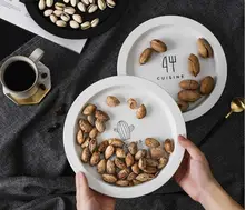 1PC Nordic Plastic Food Tray Restaurant Serving Trays for Tea Cake Kitchen Bar Dinnerware Hotel Fruits Snacks Plate OK 0808 майка print bar summer fruits