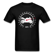 Engranajes de motocicleta velocímetro motorista negro camisetas velocidad motociclista Vintage diseño camiseta para hombres Casual de marca partes superiores nuevas y camisetas